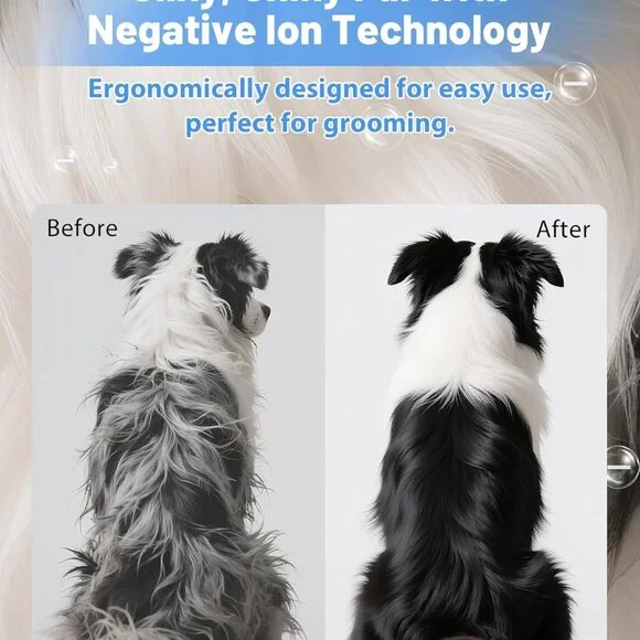 Pet Grooming Dog Hair Dryer Water Blowing Machine Neck Hanging Free Your Hands Grooming